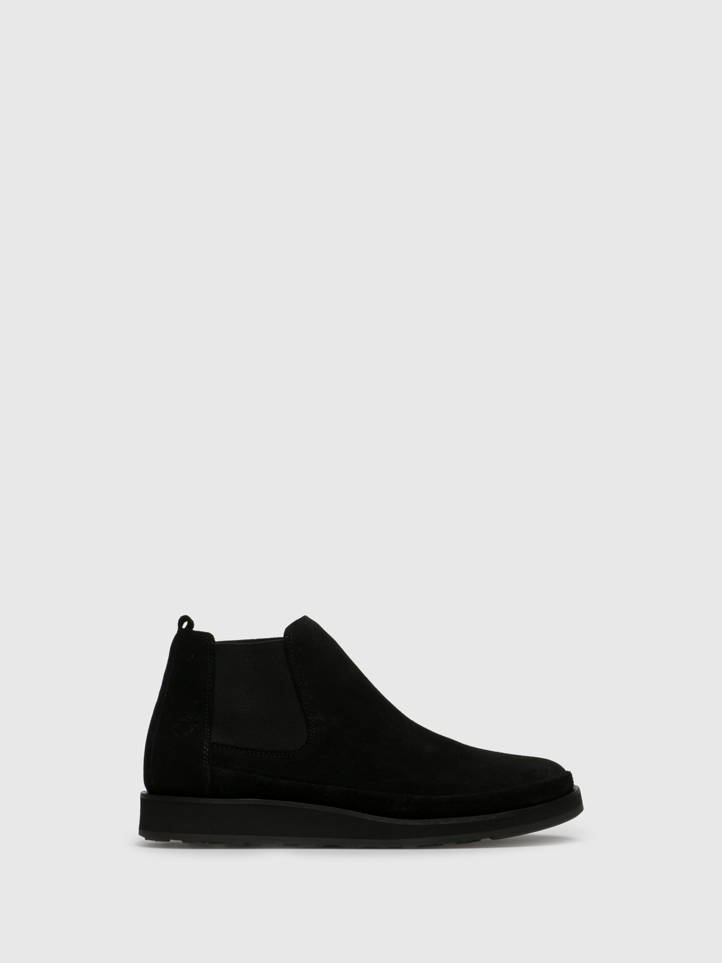 Fly London Black Leather Chelsea Ankle Boots